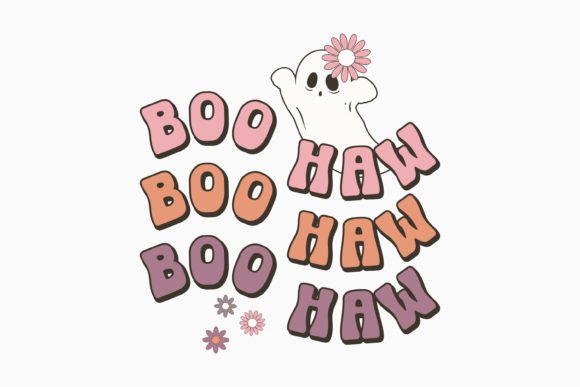 Boo Haw Halloween Retro