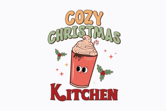 Christmas Cozy Christmas Kitchen Retro