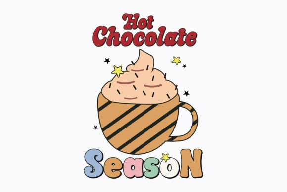 Christmas Hot Chocolate Season Retro Svg