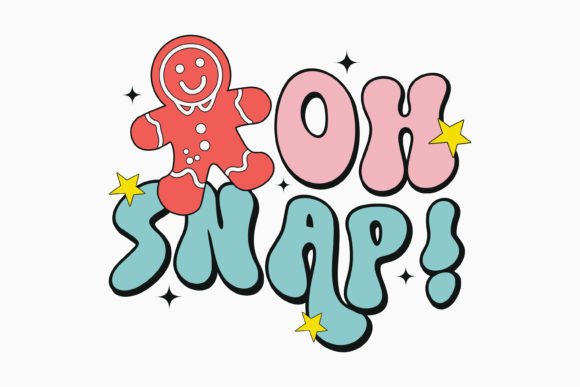 Christmas Oh Snap Retro Svg