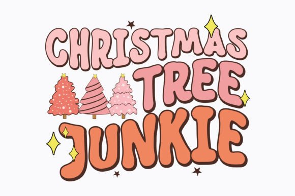 Christmas Tree Junkie Christmas Retro
