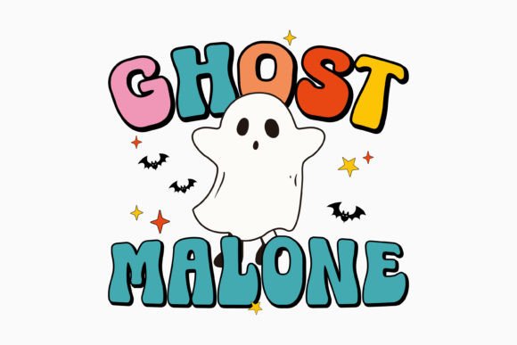 Ghost Malone Halloween Retro