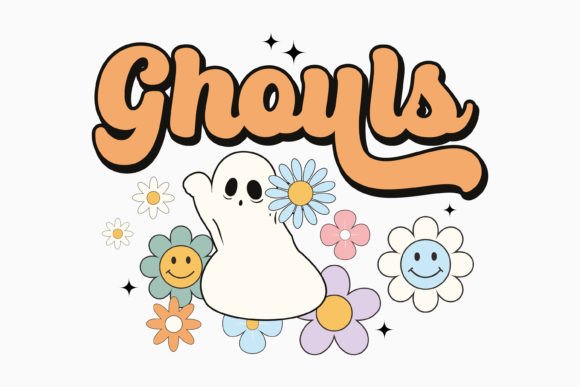 Ghouls Halloween Retro