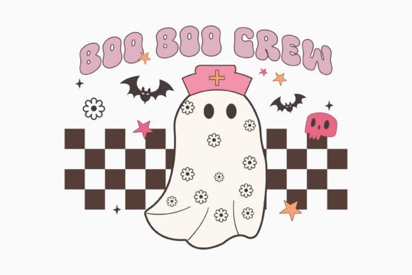 Halloween Boo Boo Crew Retro Svg