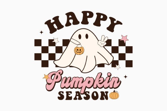 Halloween Happy Pumpkin Season Retro Svg