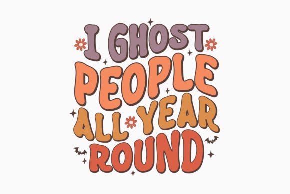 Halloween I Ghost People All Retro Svg