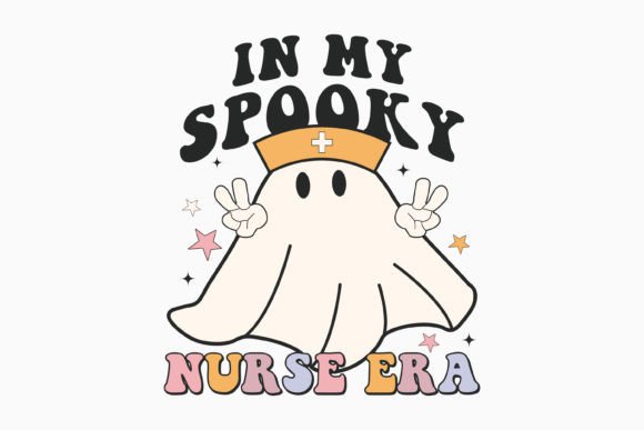 Halloween in My Spooky Nurse Retro Svg