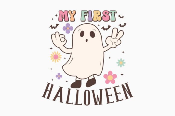 Halloween My First Halloweeen Retro Svg
