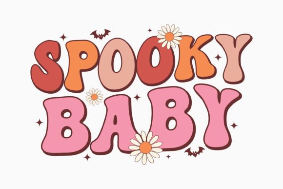 Halloween Spooky Baby Retro Svg