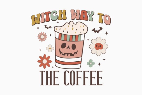 Halloween Witch Way to the Retro Svg