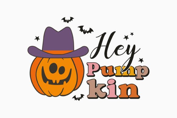 Hey Pumpkin Halloween Retro