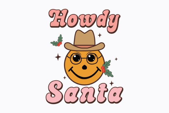Howdy Santa Christmas Retro Svg