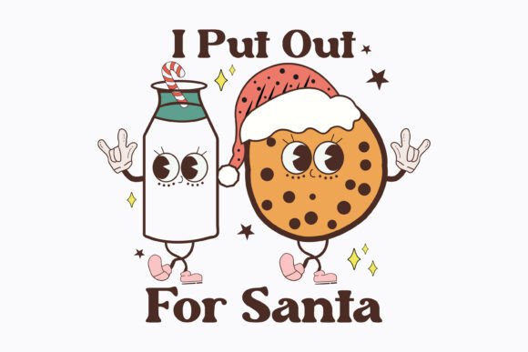 I Put out for Santa Christmas Retro Svg