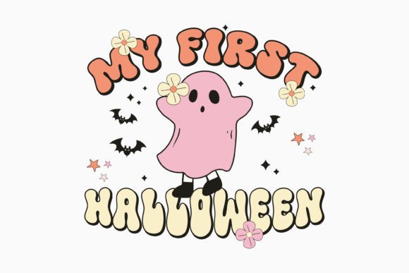 My First Halloween Retro Svg