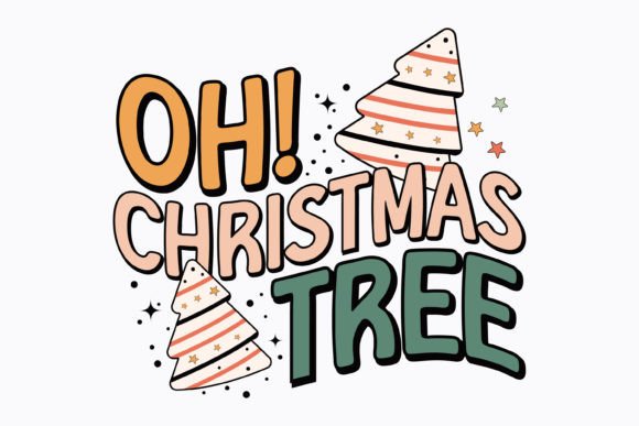 Oh Christmas Tree Retro Christmas Svg