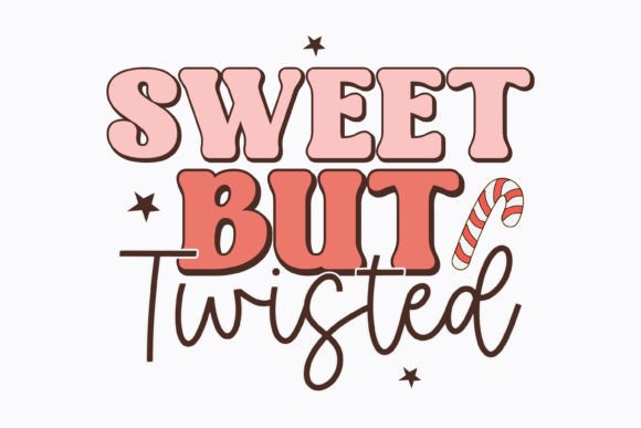 Sweet and Twisted Christmas Retro Svg